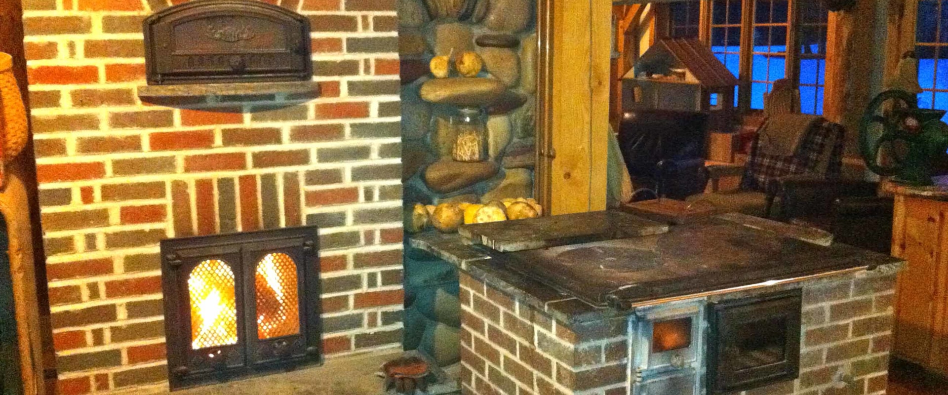 How to clean a masonry heater?